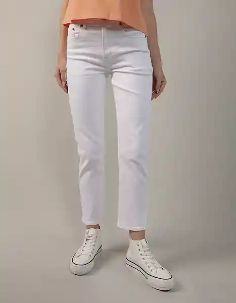 Jean Mujer Blanco Talla 6 Regular American Eagle 04354969