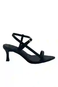 Sandalias Tacón Dannia Negro Talla 36 Mercedes Campuzano