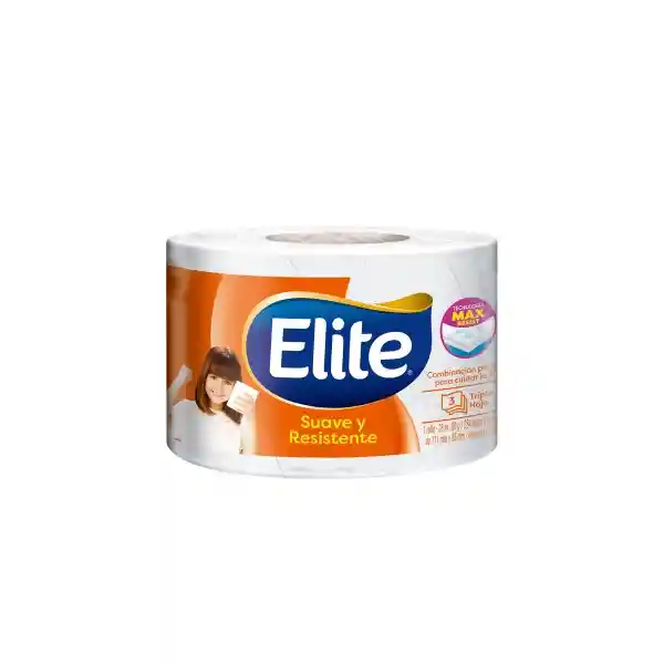 Elite Papel Higiénico Max Suave y Resistente Triple Hoja 28 m