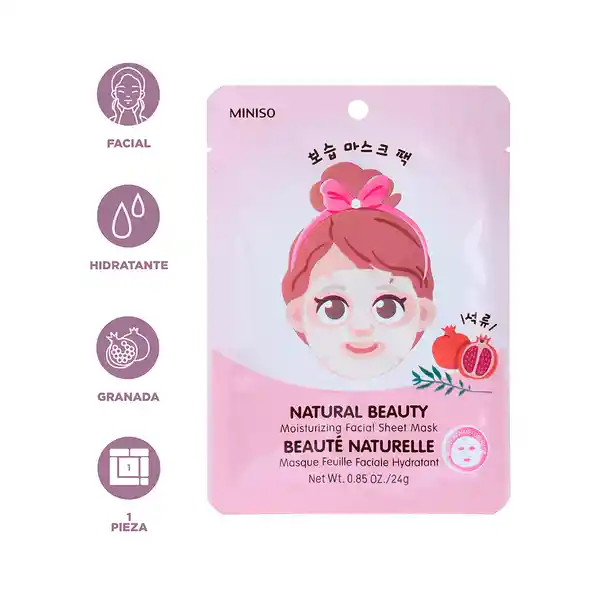 Mascarilla Facial Hidratante Natural de Granada Miniso