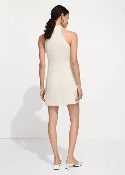 Vestido Cosy Beige Talla M Mujer Mango