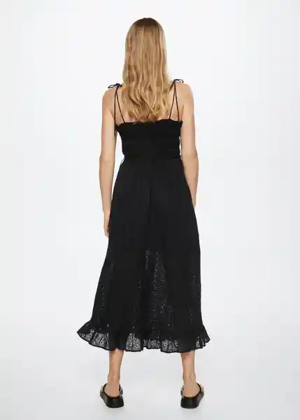 Vestido Elena Negro Talla M Mujer Mango