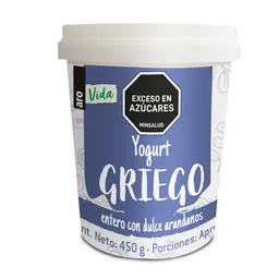 Yogurt Griego Vida Arándanos Aro