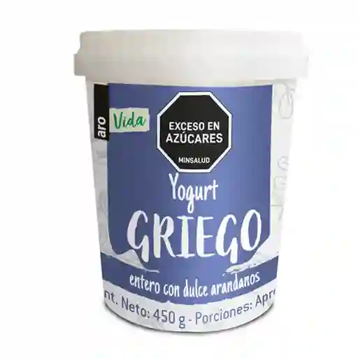 Yogurt Griego Vida Arándanos Aro