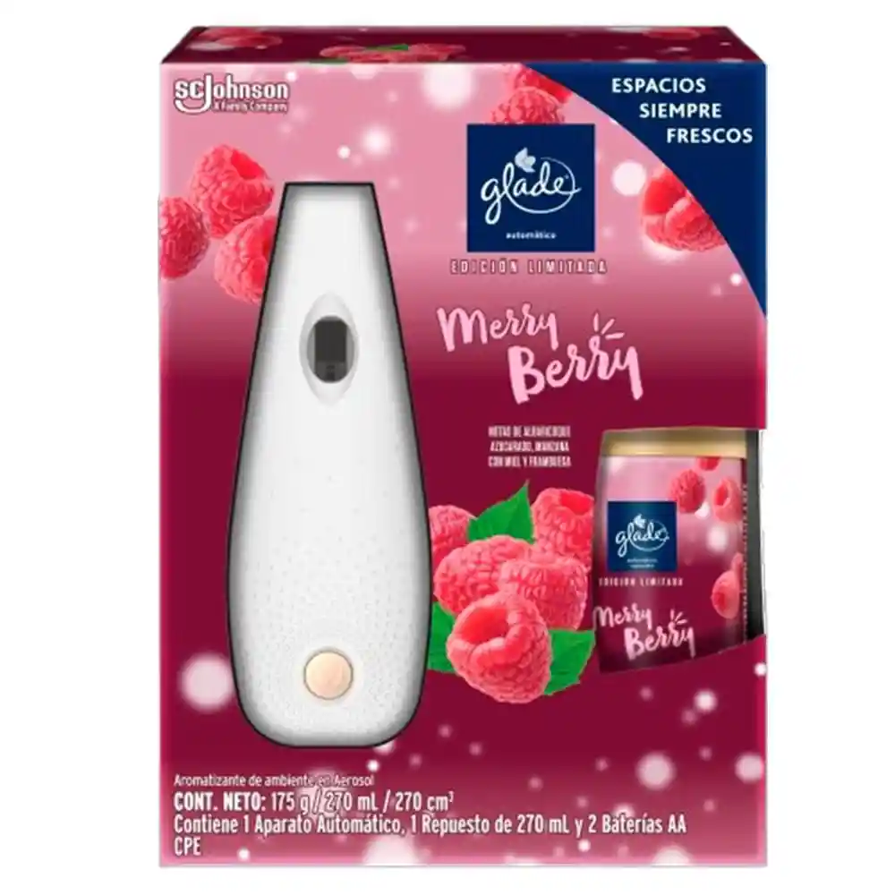 Aromatizante Glade de Ambiente Aerosol Merry Berry (1 Und)
