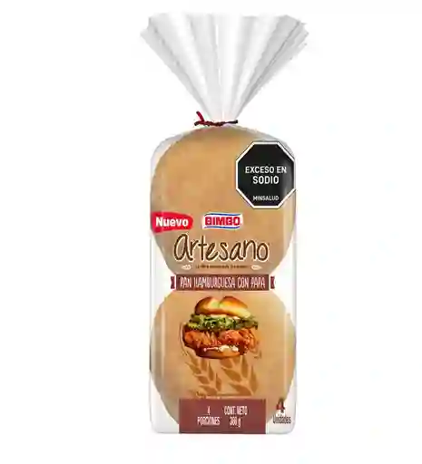Bimbo Pan Hamburguesa Con Papa Artesano