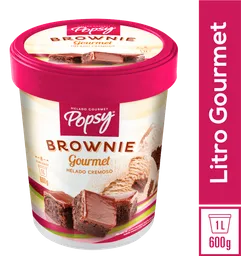 Popsy Helado Gourmet con Trozos de Brownie