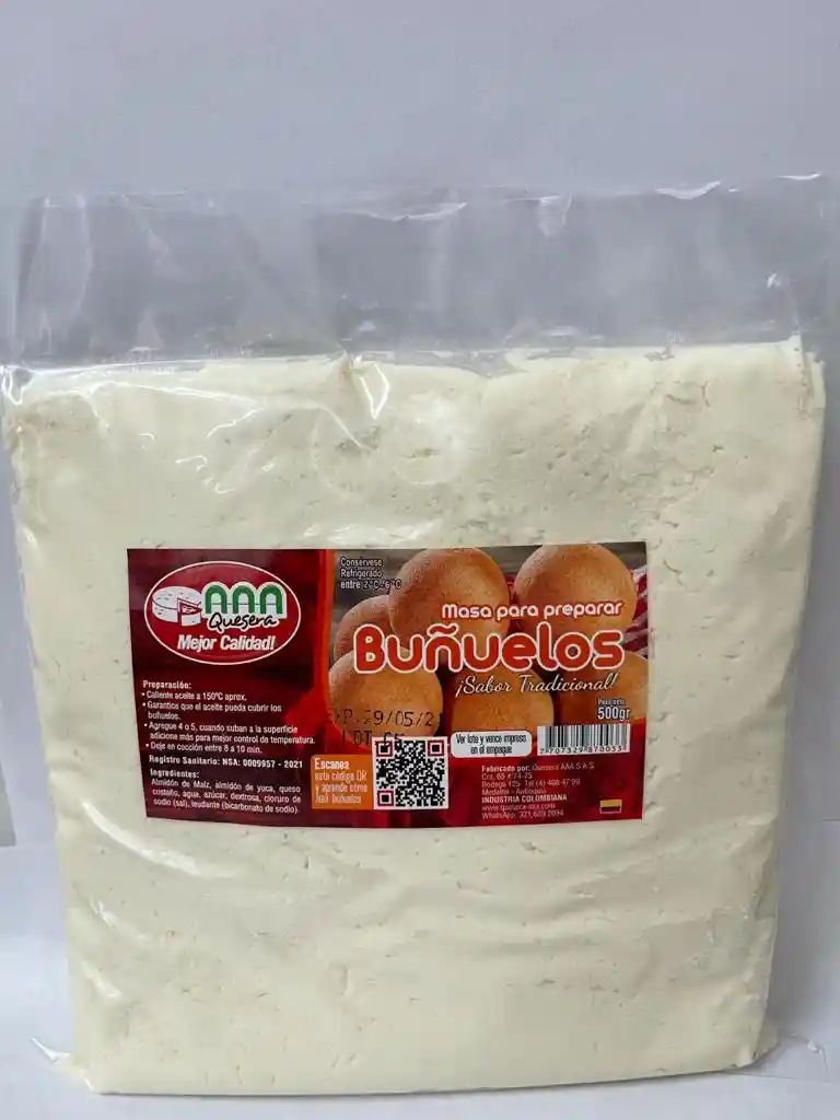 Masa de Buñuelos Quesera Aaa *500gr
