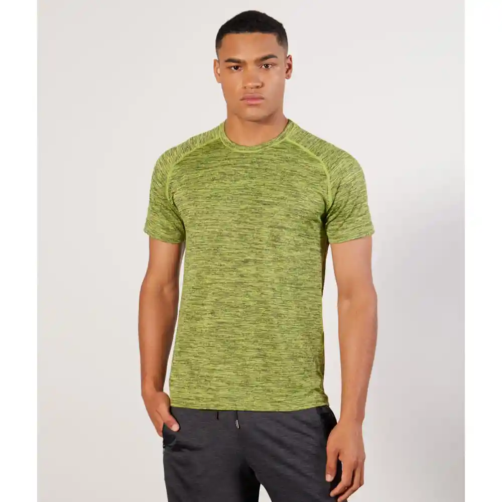Camiseta Cuello Redondo Jaspeada Hombre Seven Seven Talla L