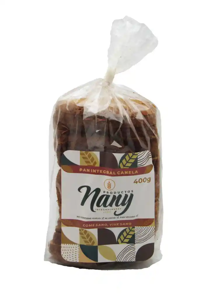 Productos Nany Pan Integral de Canela