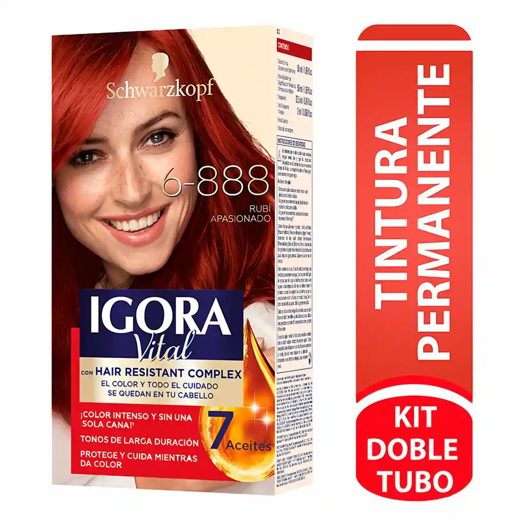 Igora Tinte Vital Permanente Rubí Apasionado