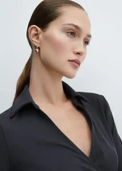 Blusa Belinda Antracita Talla S Mujer Mango