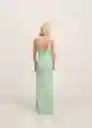 Vestido Firenze Verde Pastel Talla M Mujer Mango