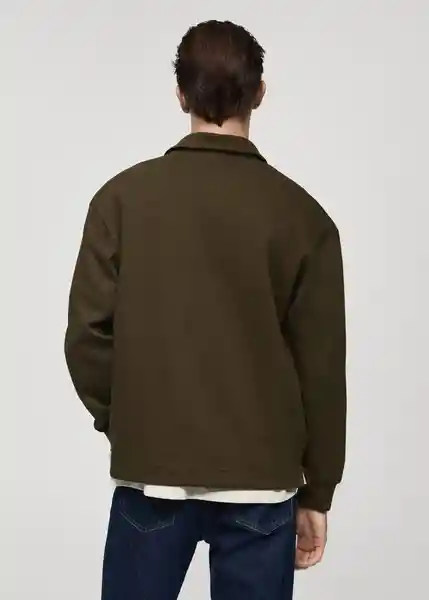 Sudadera Claudio Khaki Talla XL Hombre Mango