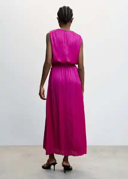 Vestido Romina Fucsia Talla S Mujer Mango