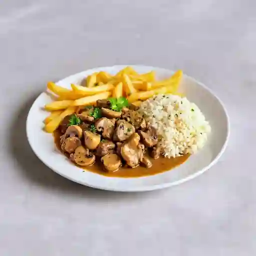 Lengua En Salsa De Champinones