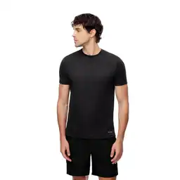 Camiseta Manga Corta Semiajustada en Poliéster Masculino Aepan Gef Talla S