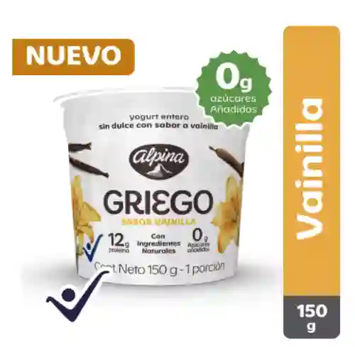Yogurt Griego Sabor Vainilla 150 G