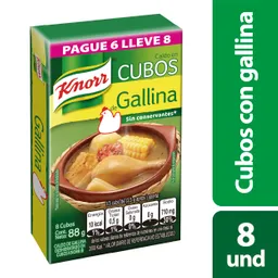 Knorr cubo Caldo de Gallina 8unds