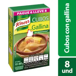 Knorr cubo Caldo de Gallina 8unds