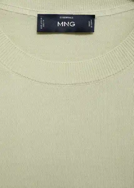 Camiseta Tricot Arraona Manzana Talla S Hombre Mango