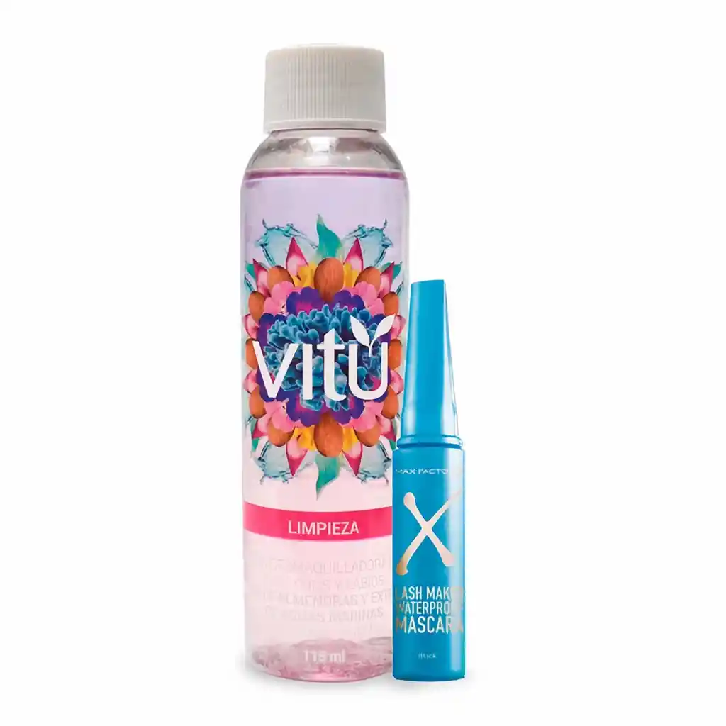 Max Factor Pestañina Negra + Locion Desmaquilladora