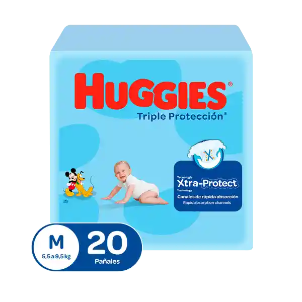 Huggies Pañal Triple Protección Etapa 2 Talla M 