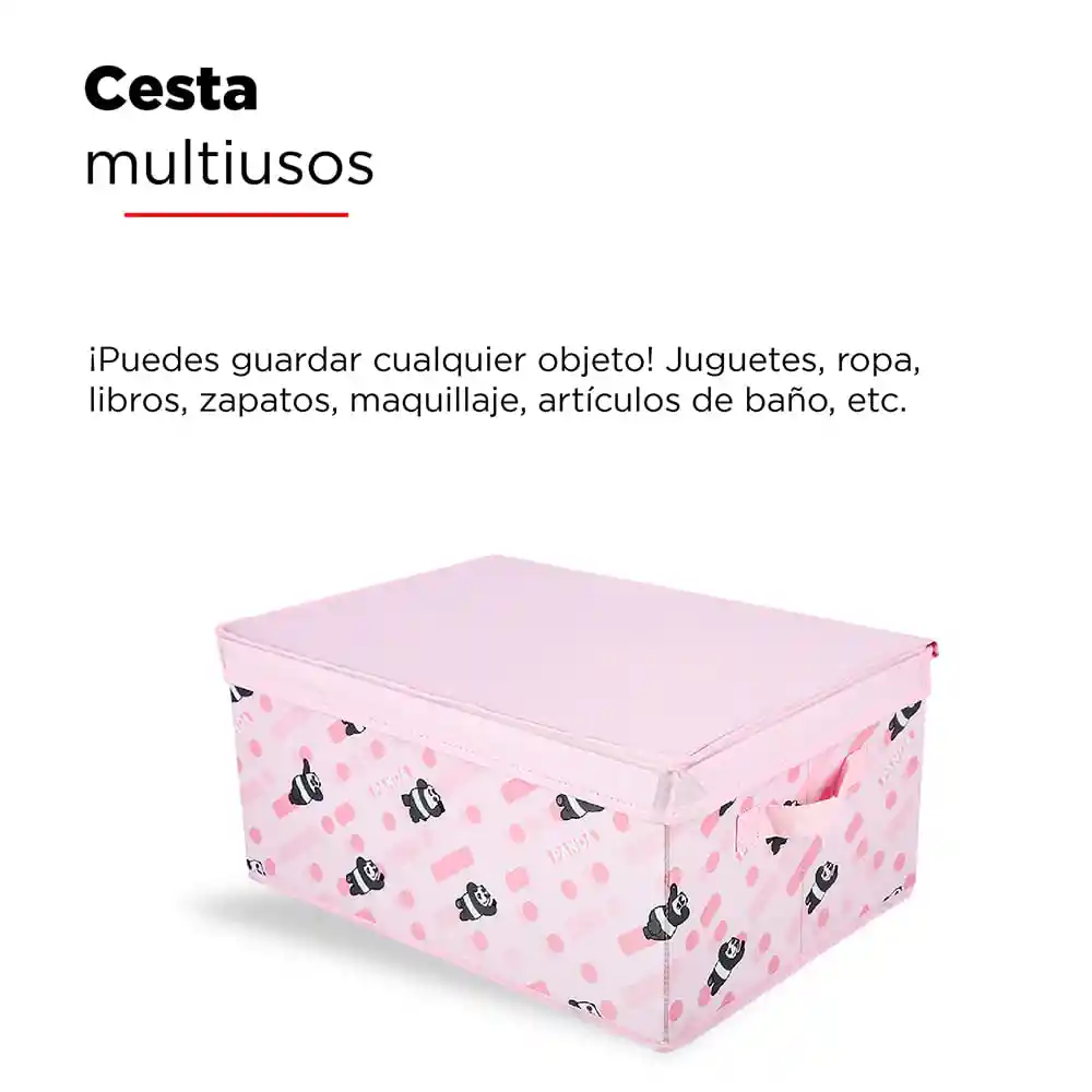 Miniso Caja Almacenamiento Tapa Panda Osos Escandalosos Grande