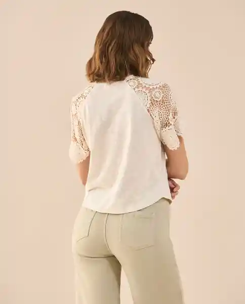 Camiseta Beige Arena Claro Talla M 601G201 Esprit