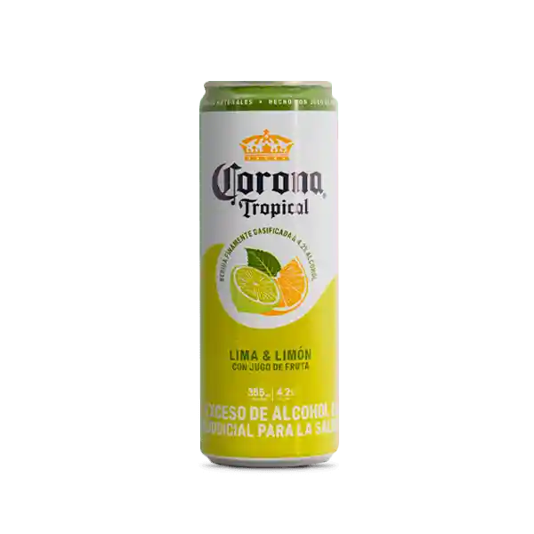 Corona Bebida Alcohólica Tropical Lima y Limón