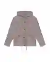 Chaqueta Cargo Femenino Gris Industrial Medio Talla M Chevignon