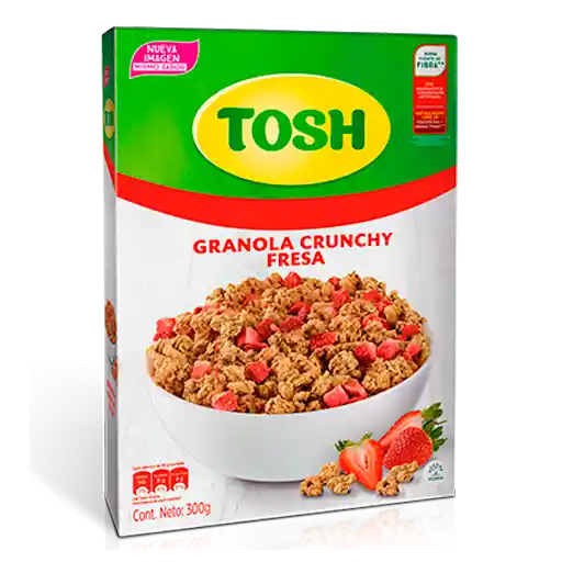 Tosh Granola con Trozos de Fresa Crunchy
