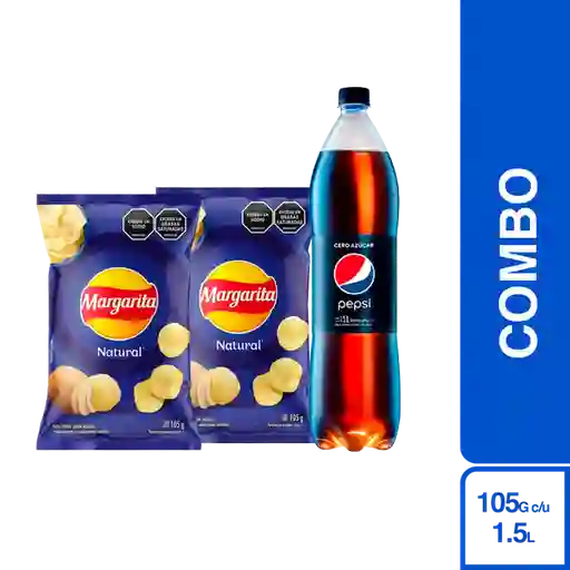 Combo 2 Margarita Natural + Pepsi Cero 1.5L