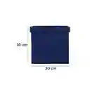 Organizador de Tela Plegable Cuadrada Azul Miniso