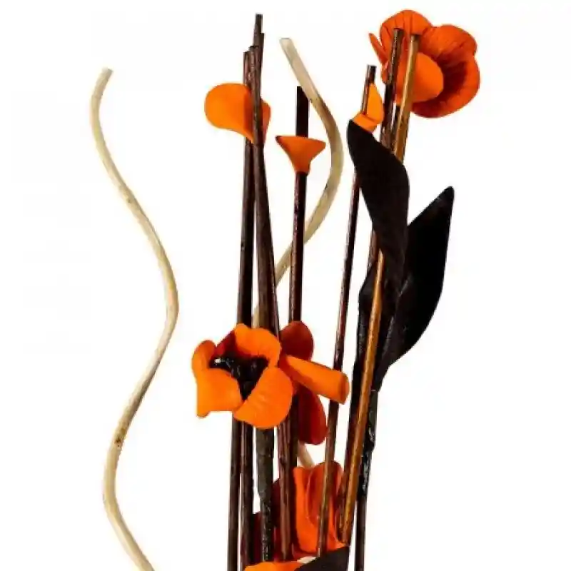 Genérico Follaje Decorativo Secret Garden Foam Naranja 75 cm