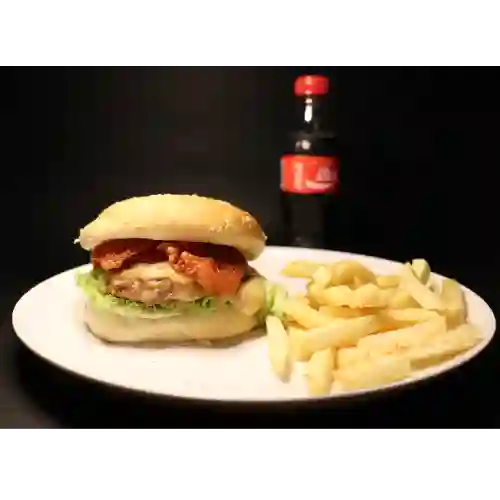 Combo Hamburguesa Sencilla + Papas Fritas + Gaseosa