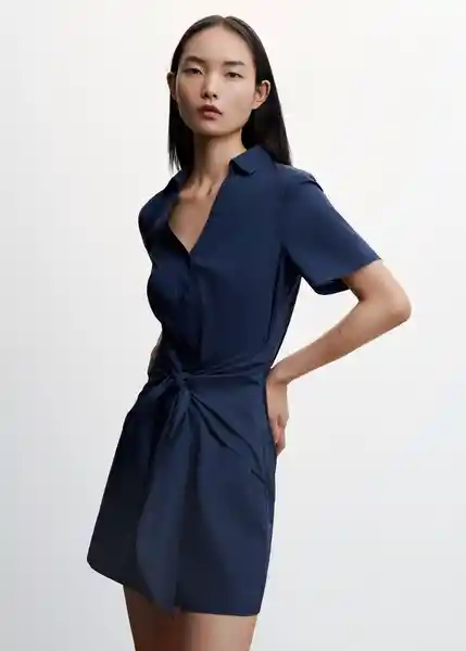 Vestido Pop-H Navy Talla XL Mujer Mango