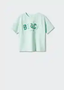 Camiseta Beach Agua Talla 06 Niña Mango