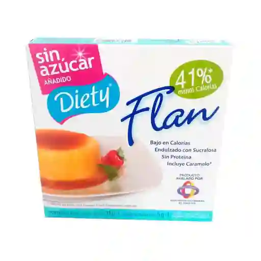 Diety Flan con Caramelo sin Azúcar