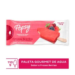 Popsy Paleta Gourmet de Agua Sabor a Frozen Berries