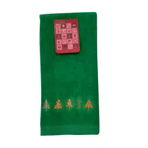 Toalla Visita Navidad Diseño Luces Krea