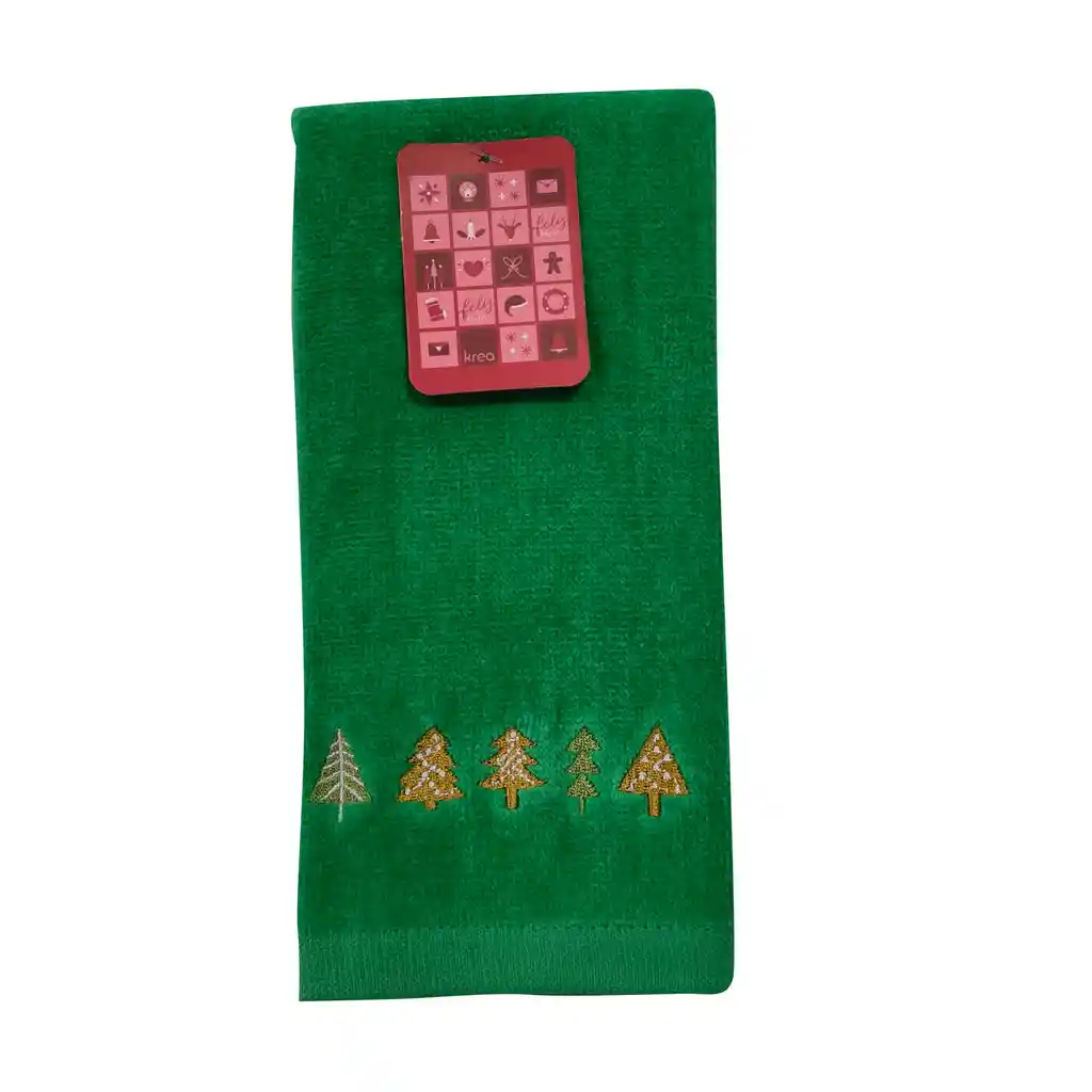 Toalla Visita Navidad Diseño Luces Krea