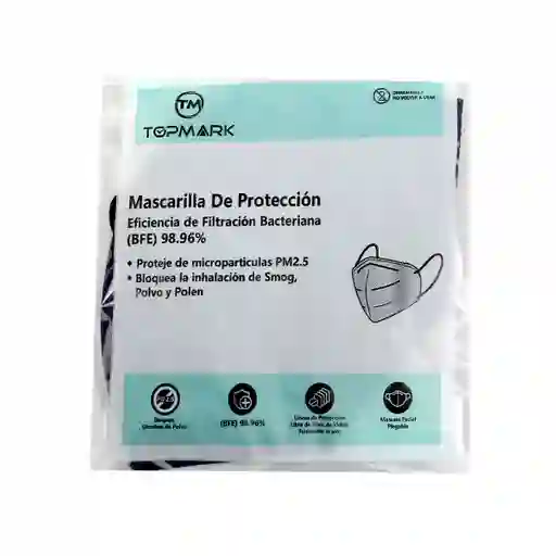 Mascarilla Protección 5capas Color Azul Oscuro