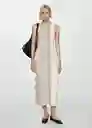 Vestido Rainbow Beige Talla XS Mujer Mango