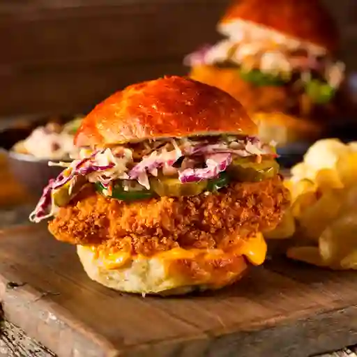 Hamburguesa Ranchera de Pollo Individual