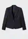 Blazer Americana Cofi Negro Talla 36 Mujer Mango