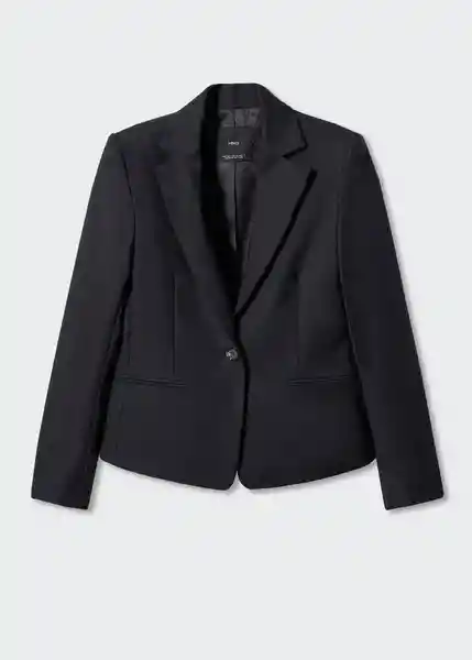 Blazer Americana Cofi Negro Talla 36 Mujer Mango