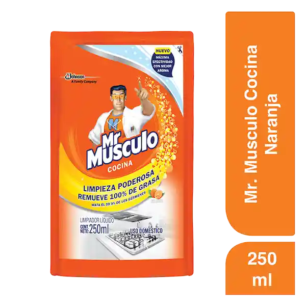 Mr Musculo Quitagrasa Liquido Doypack Repuesto