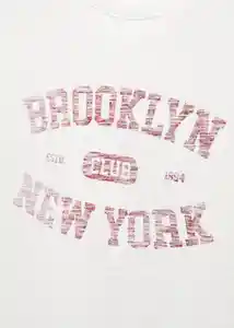 Camiseta Brook Off White Talla 20 Teen Niñas Mango