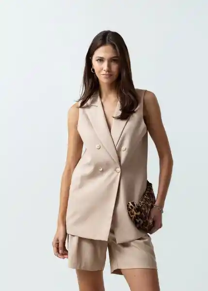 Chaqueta Mujer Beige Humus Medio M 521G055 Naf Naf